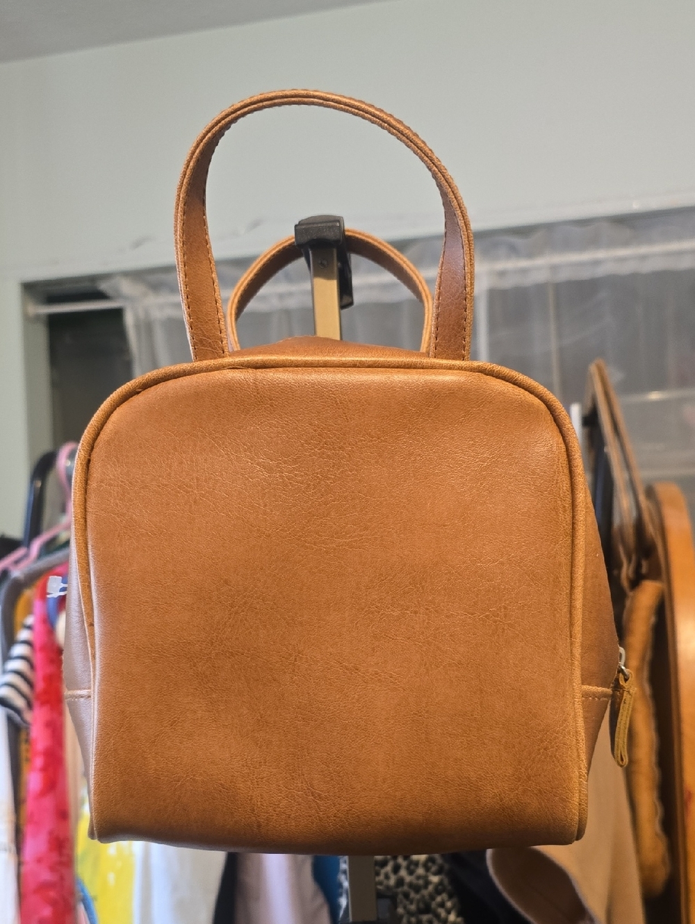 Small Tan Mini Tote - Picture 3 of 5